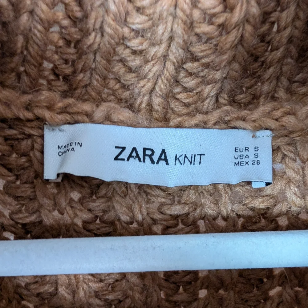 ZARA Blogger Favorite S Wool Mohair Turtleneck Sweater Oversized Chunky Knit Top - Picture 10 of 14